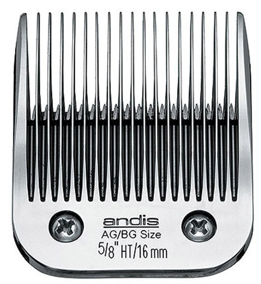 Andis UltraEdge No. 5/8 HT Clipper Blade – 16mm Stainless Steel, Precision Cutting