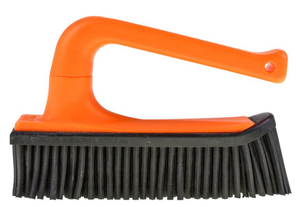 V7 Hand-Held Rubber Brush and Dustpan – Innovative Red Cleaning Duo, Ergonomic Design