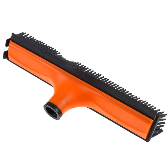 V7 Rubber Grooming Broom – Telescopic Pole, Innovative Red Design, Efficient Hair Removal