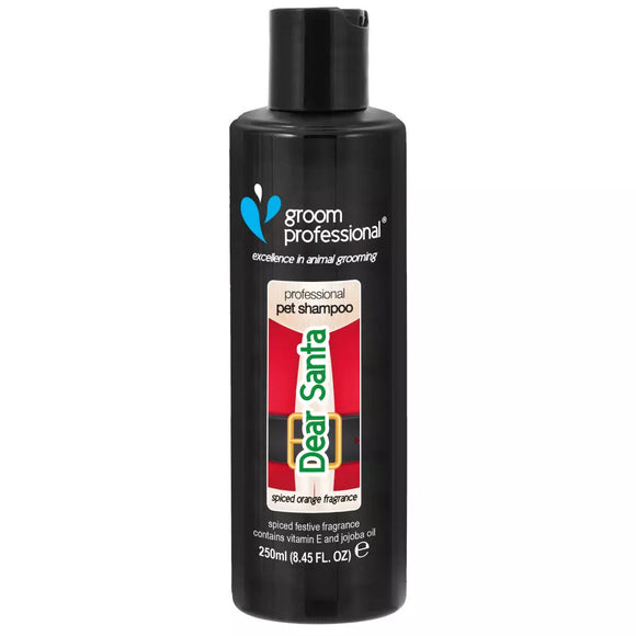 Groom Professional Dear Santa Shampoo – Concentrated Christmas Formula, 1:12 Dilution, 250ml Bottle