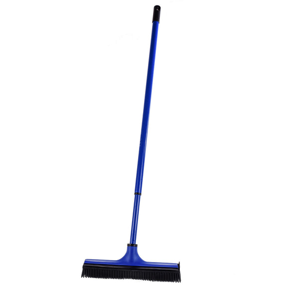 V7 Rubber Grooming Broom – Telescopic Pole, Innovative Red Design, Efficient Hair Removal