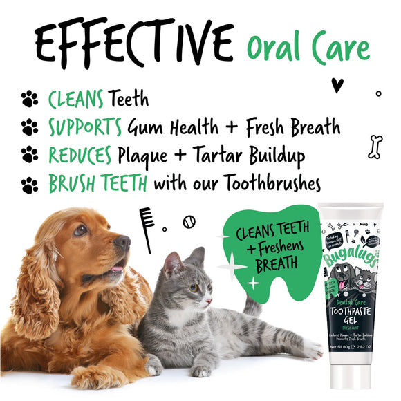 Bugalugs Dental Care Toothpaste Gel 75g – Mint Gel Formula, Fresh Breath and Oral Hygiene