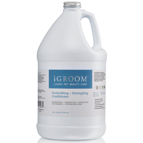 iGroom Deshedding & Detangling Conditioner 3.8L – Smooth Coat Care, Eases Undercoat Removal