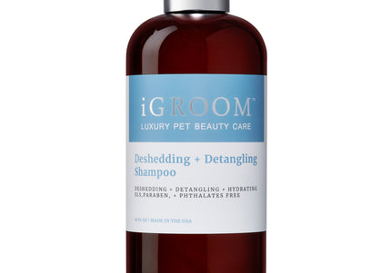 iGroom Deshedding & Detangling Shampoo – Concentrated 1:16 Formula, Eases Undercoat Removal, 473ml