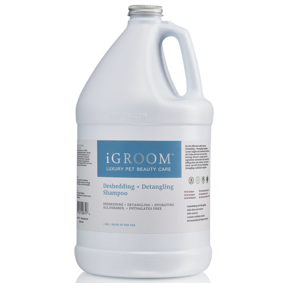 iGroom Deshedding & Detangling Shampoo – Concentrated 1:16 Formula, 3.8L, Eases Combing and Undercoat Removal