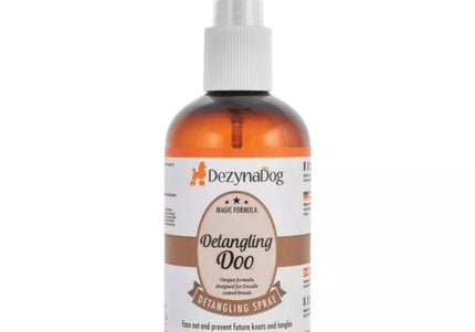 DezynaDog Detangling Doo Spray 250ml – Lightweight Conditioning Mist, Eases Curly Coat Combing