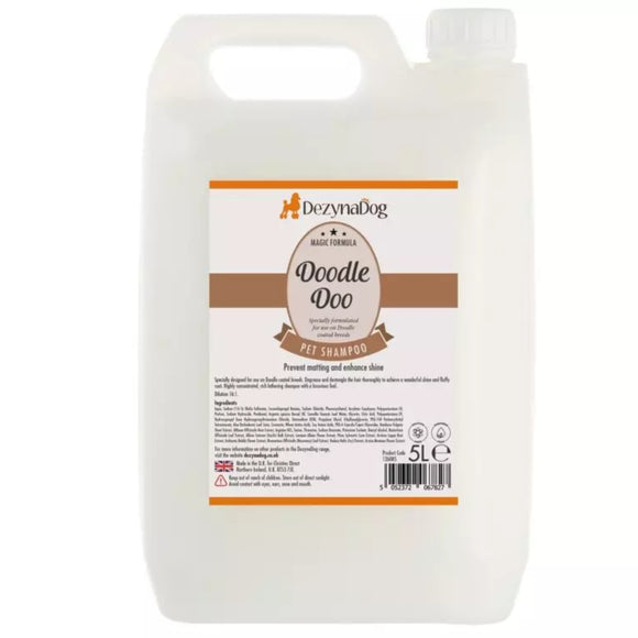 DezynaDog Doodle Doo Shampoo – Concentrated Cleansing Formula for Curly Coats, 5L