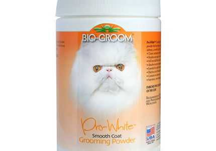 Bio-Groom Pro-White Smooth Powder – Fine Grooming Formula for Soft Fur, 170g