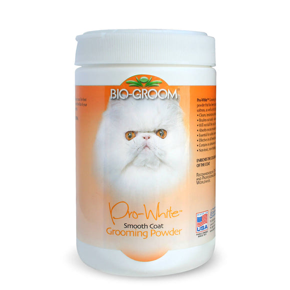 Bio-Groom Pro-White Smooth Powder – Fine Grooming Formula for Soft Fur, 170g