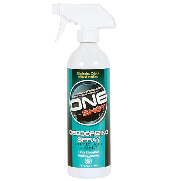 One Shot Deodorizing Spray – Professional Odor Eliminator for Fur and Surroundings, Fast-Acting Formula