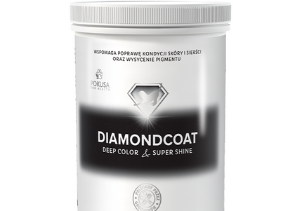 Pokusa DiamondCoat DeepColor & SuperShine – Natural Coat Enhancer for Dark and Marbled Fur, 300g