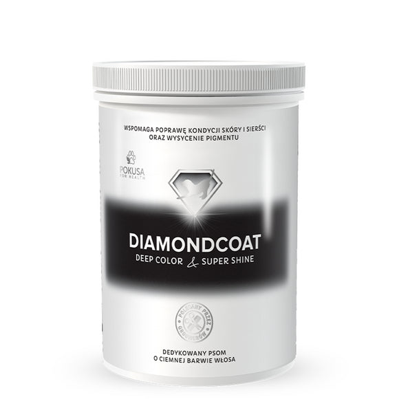 Pokusa DiamondCoat DeepColor & SuperShine – Natural Coat Enhancer for Dark and Marbled Fur, 300g