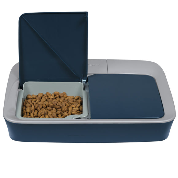 PetSafe Digital 2 Meal Feeder – Dual-Chamber Food Dispenser with LCD Display, Timed Meals