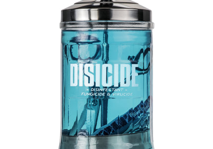 Disicide Disinfecting Glass Jar – 750ml Glass Container with Basket, Hygienic Tool Storage