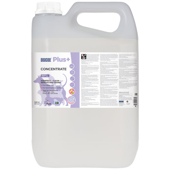 Disicide Plus+ Concentrate Surface Cleaner – Powerful Disinfectant Formula, 1:10 Dilution, 5L Bottle