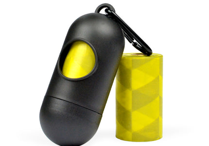 Dashi Poop Bag Dispenser – Compact Holder with 2 Biodegradable Bag Rolls, 23x32cm