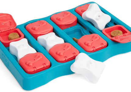 Nina Ottosson Dog Brick Puzzle Game – Interactive Level 2 Treat Dispenser, Durable Design