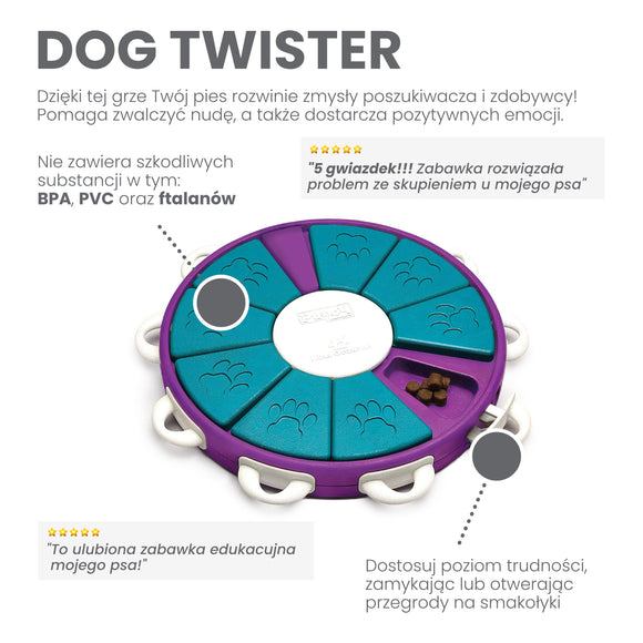 Nina Ottosson Dog Twister Level 3 – Interactive Logic Puzzle Toy, Advanced Challenge Design
