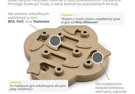 Nina Ottosson Hide N' Slide Interactive Composite Puzzle – Engaging Level 2 Dog Game