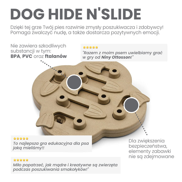 Nina Ottosson Hide N' Slide Interactive Composite Puzzle – Engaging Level 2 Dog Game