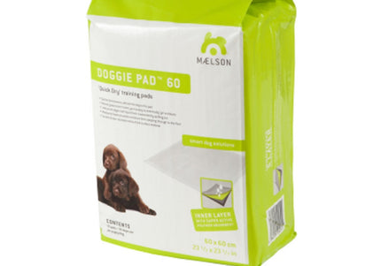 Maelson Doggie Pad 60 Quick-Drying Absorbent Pads, 60x60cm, 30 Pack – Training and Cleanliness