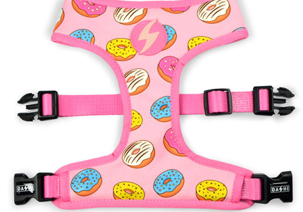 Dashi Donut Neo Mesh Harness – Pressure-Free Double-Sided Neoprene, Donut Pattern, XL Size