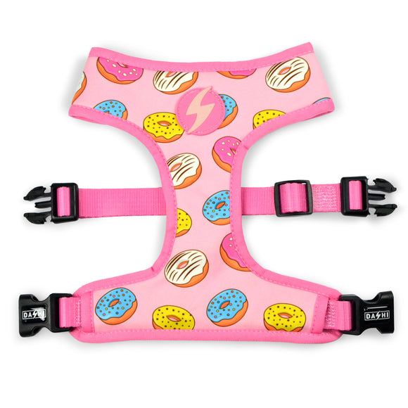 Dashi Donut Neo Mesh Harness – Pressure-Free Double-Sided Neoprene, Donut Pattern, XL Size