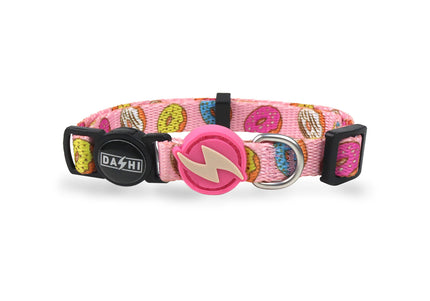 Dashi Donut Cat Collar – Colorful Adjustable Collar with Fun Donut Pattern, Soft Material