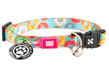 Max&Molly GOTCHA! Smart ID Cat Collar Donuts – Colorful Adjustable Collar with Smart Tag