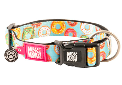 Max&Molly GOTCHA! Smart ID Donuts Collar – Large Adjustable Collar with Integrated Smart Tag