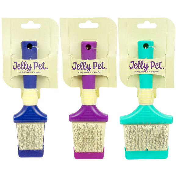 Jelly Pet Double-Sided Flexible Slicker Brush Large – Dual-Action, Ergonomic Grooming Tool