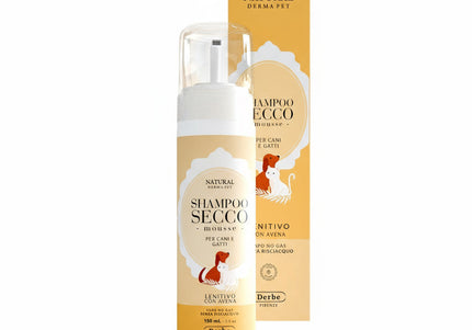 Oat-infused dry shampoo mousse for dogs – Gentle, no-rinse – 150ml