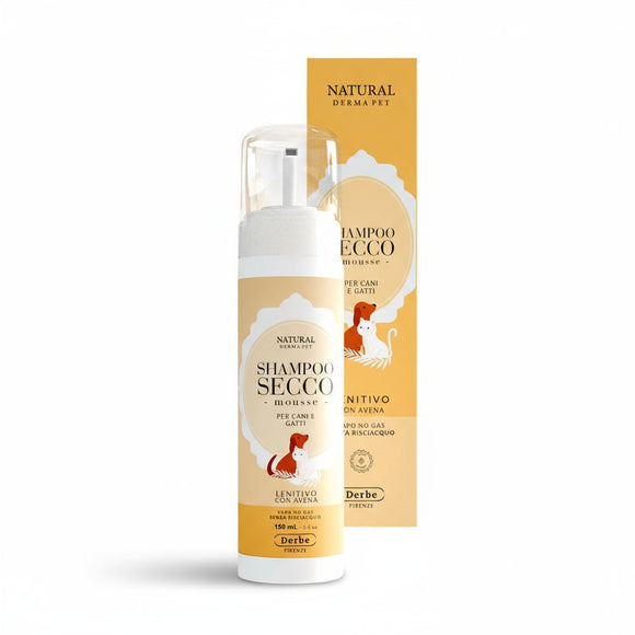 Oat-infused dry shampoo mousse for dogs – Gentle, no-rinse – 150ml