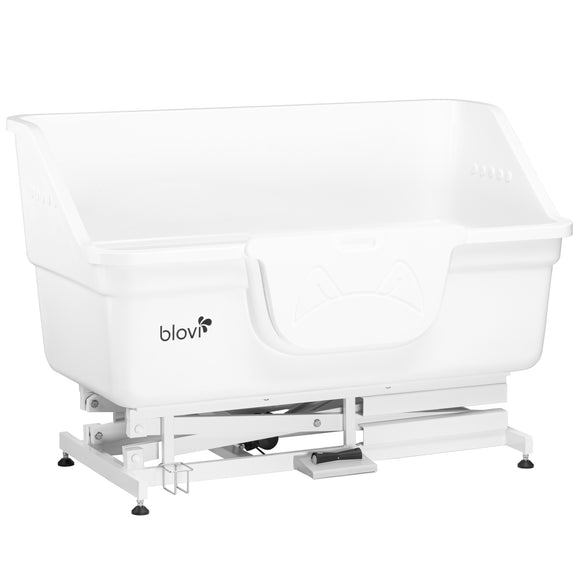 Blovi Fiberglass Dog Bath Tub 155cm – Large Professional Grooming Tub with Electric Lift