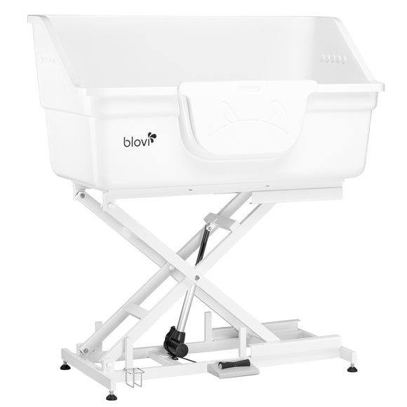Blovi Fiberglass Dog Bath Tub 155cm – Large Professional Grooming Tub with Electric Lift