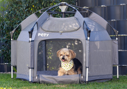Pety Playpen Small – Foldable Tent with Mat and Cover, Lightweight Design for Travel and Events