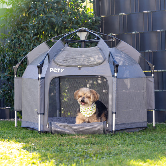 Pety Playpen Small – Foldable Tent with Mat and Cover, Lightweight Design for Travel and Events