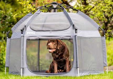 Pety Playpen Big Foldable Dog Tent – Spacious Portable Design with Mat and Cover Included