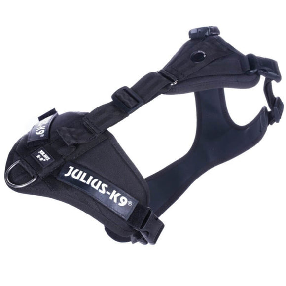 Julius K-9 Mantrailing Black Tracking Harness – Adjustable L/XL, Durable and Secure Fit
