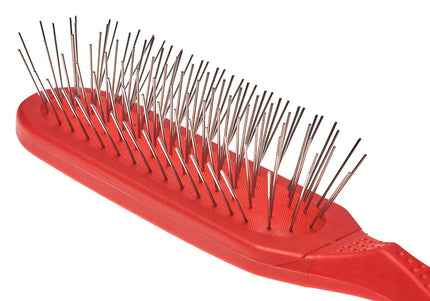 Madan Oblong Pin Brush – Ergonomic Handle, 22mm Metal Pins, Sky Blue, Professional Quality
