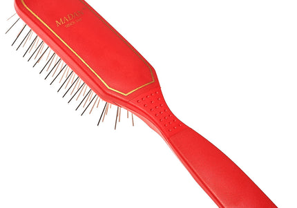 Madan Oblong Pin Brush – Ergonomic Handle, 22mm Metal Pins, Sky Blue, Professional Quality