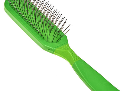 Madan Oblong Pin Brush – Ergonomic Handle, 22mm Metal Pins, Sky Blue, Professional Quality