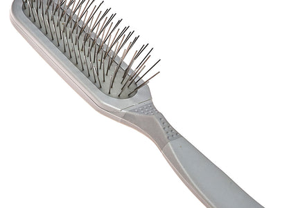 Madan Oblong Pin Brush – Ergonomic Handle, 22mm Metal Pins, Sky Blue, Professional Quality
