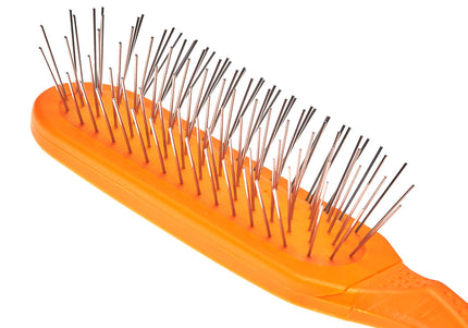 Madan Oblong Pin Brush – Ergonomic Handle, 22mm Metal Pins, Sky Blue, Professional Quality