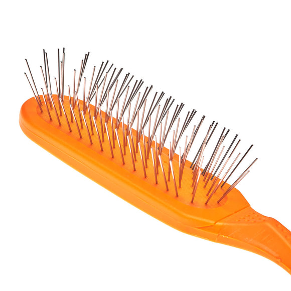 Madan Oblong Pin Brush – Ergonomic Handle, 22mm Metal Pins, Sky Blue, Professional Quality