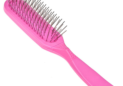 Madan Oblong Pin Brush – Ergonomic Handle, 22mm Metal Pins, Sky Blue, Professional Quality