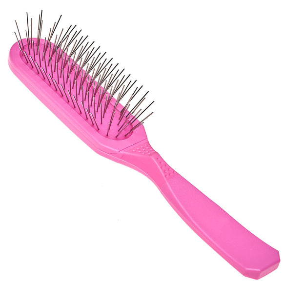 Madan Oblong Pin Brush – Ergonomic Handle, 22mm Metal Pins, Sky Blue, Professional Quality