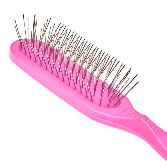 Madan Oblong Pin Brush – Ergonomic Handle, 22mm Metal Pins, Sky Blue, Professional Quality