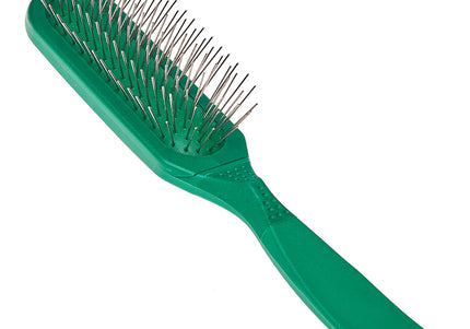 Madan Oblong Pin Brush – Ergonomic Handle, 22mm Metal Pins, Sky Blue, Professional Quality