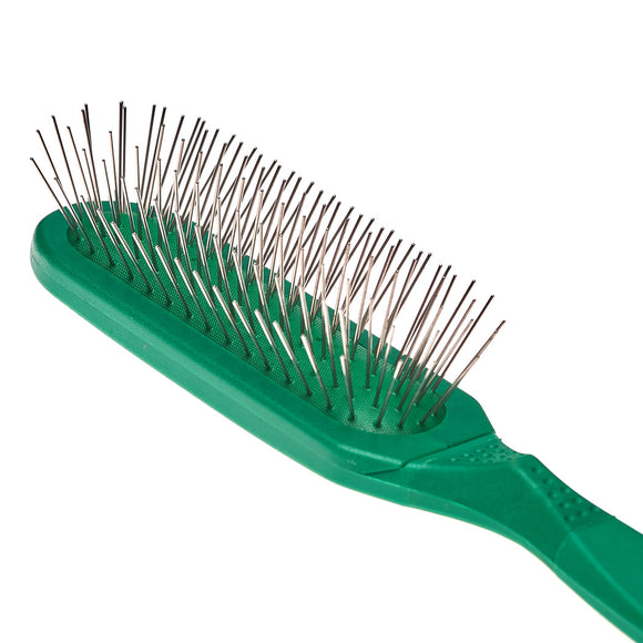 Madan Oblong Pin Brush – Ergonomic Handle, 22mm Metal Pins, Sky Blue, Professional Quality